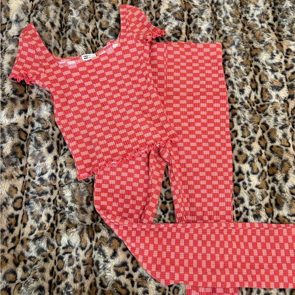 BILLABONG Red Checkered Matching Set! - Picture 2 of 6